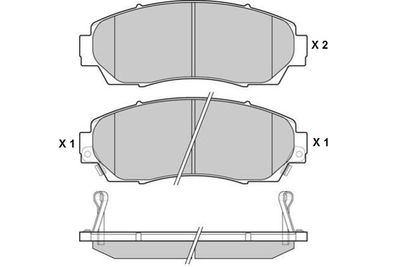 E.T.F. 12-1785 Тормозные колодки и сигнализаторы для HONDA CR-V V (RW_, RT_) 1.5 VTEC AWD (RW2)