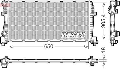 Радиатор, охлаждение двигателя DENSO DRM02017 для VW T-ROC