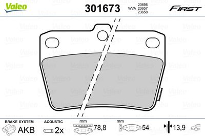 SET PLACUTE FRANA FRANA DISC VALEO 301673