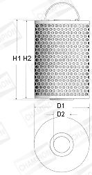 Масляный фильтр CHAMPION X108/606 для MERCEDES-BENZ /8