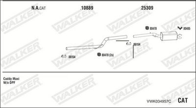 SISTEM DE ESAPAMENT WALKER VWK034957C