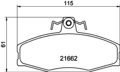 Комплект тормозных колодок, дисковый тормоз 8DB 355 017-931