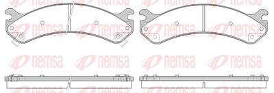 Комплект тормозных колодок, дисковый тормоз REMSA 0756.02 для CHEVROLET ASTRO