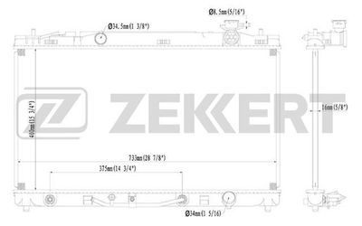 ZEKKERT MK-1203 Крышка радиатора  для TOYOTA VENZA (Тойота Венза)