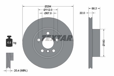 DISC FRANA TEXTAR 92327005