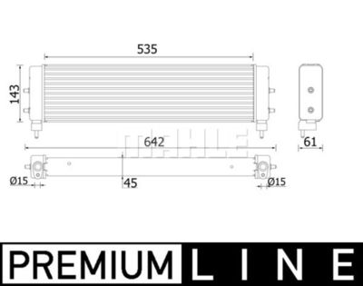 Oljekylare, motor MAHLE CLC 94 000P