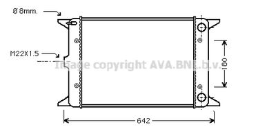 AVA QUALITY COOLING VN2023 Радиатор охлаждения двигателя для VW JETTA