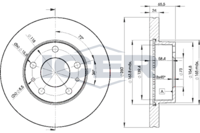 спирачен диск ICER 78BD4681-2