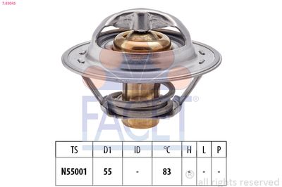 TERMOSTAT LICHID RACIRE FACET 78304S