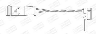 WARNKONTAKT BREMSBELAGVERSCHLEIß CHAMPION FWI266 1