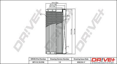 Dr!ve+ DP1110.10.0765 Воздушный фильтр  для IVECO  (Ивеко Массиф)
