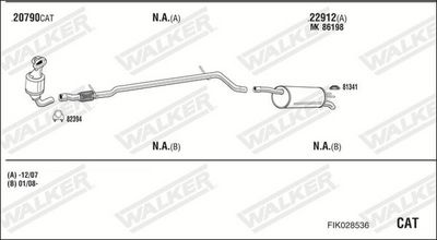 SISTEM DE ESAPAMENT WALKER FIK028536