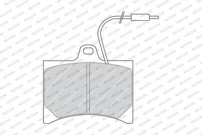BREMSBELAGSATZ SCHEIBENBREMSE FERODO FDB253 1