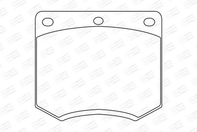 BREMSBELAGSATZ SCHEIBENBREMSE CHAMPION 571247CH 1