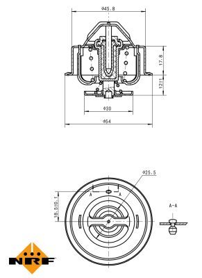 Thermostat, coolant 725201