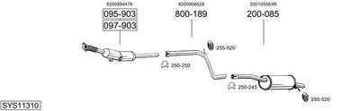 ABGASANLAGE BOSAL SYS11310