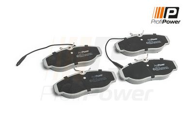 stabdžių trinkelių rinkinys, diskinis stabdys 1B1175 ProfiPower