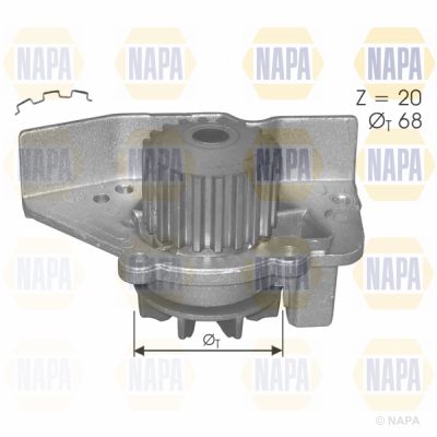 Water Pump, engine cooling NAPA NWP1546