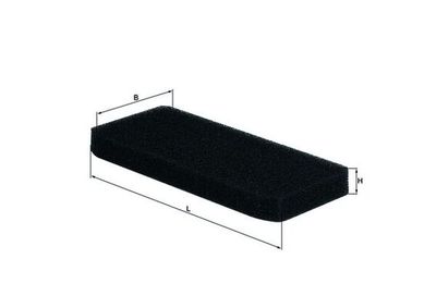 Cabinefilter past: RVI D, D ACCESS, KERAX, MIDLUM, PREMIUM, PREMIUM 2  VOLVO FE, FE II, FL II, FL III, VM II, VM III 04.96-