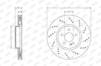 BREMSSCHEIBE JURID 563725JC 2