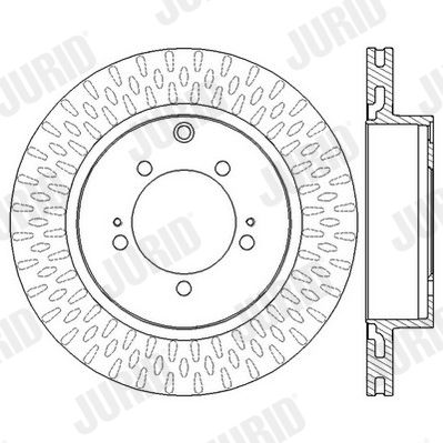 Тормозной диск JURID 562571JC для MITSUBISHI LANCER