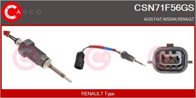 SENZOR TEMPERATURA GAZE EVACUARE