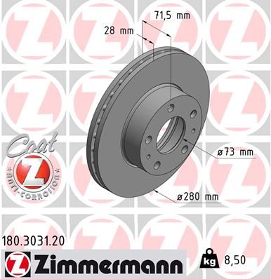 Brake Disc 180.3031.20