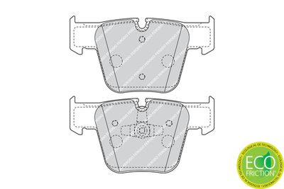 Brake Pad Set, disc brake FDB4412