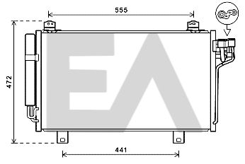 EACLIMA 30C52034 Радиатор кондиционера  для MAZDA 6 (Мазда 6)