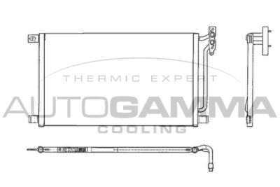 AUTOGAMMA 102605 Радиатор кондиционера  для BMW X3 (Бмв X3)