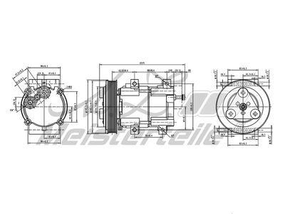 компресор, климатизация A.Z. Meisterteile AZMT-45-041-1078