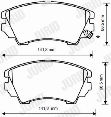 Brake Pad Set, disc brake 573270JC