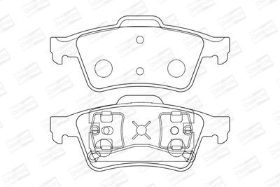 BREMSBELAGSATZ SCHEIBENBREMSE CHAMPION 573018CH 1