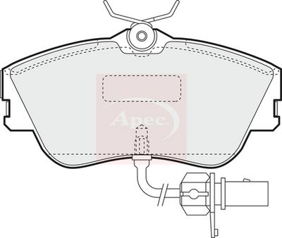 APEC Brake Pad Set, disc brake PAD1155