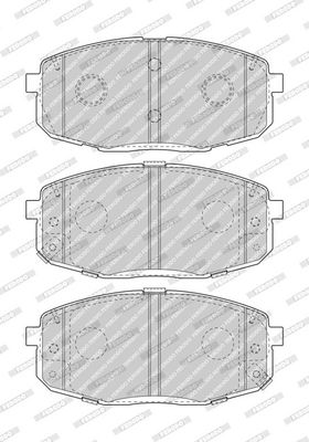 BREMSBELAGSATZ SCHEIBENBREMSE FERODO FDB5038 1