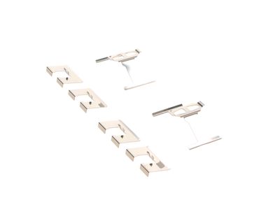 ZUBEHöRSATZ SCHEIBENBREMSBELAG BOSCH 1987474332 20