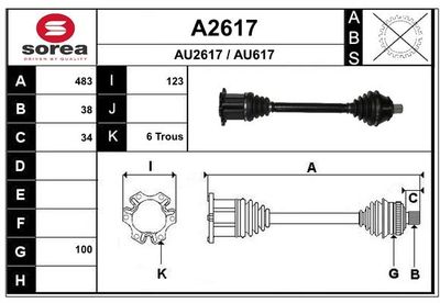 ANTRIEBSWELLE SNRA A2617
