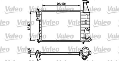 VALEO 732564 Радиатор охлаждения двигателя  для PEUGEOT PARTNER (Пежо Партнер)