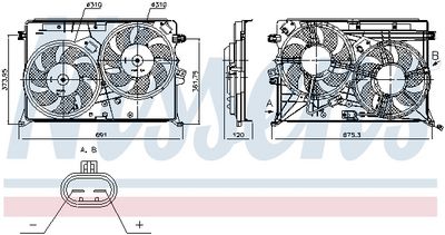 LüFTER MOTORKüHLUNG NISSENS 85080 7
