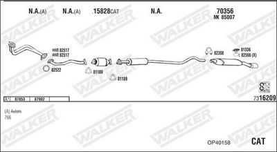 Изпускателна система WALKER OP40158