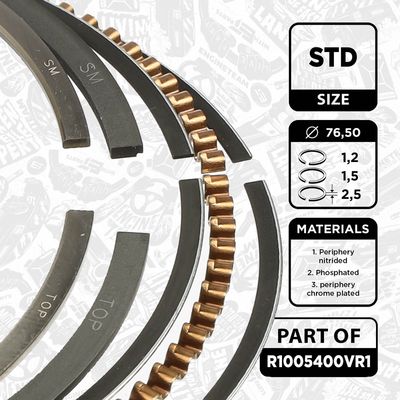 SET SEGMENTI PISTON ET ENGINETEAM R1005400VR1 1
