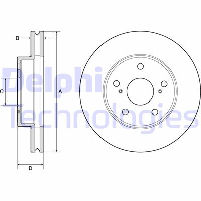 DELPHI BG4758C Деталь для TOYOTA HILUX VII Пикап (_N1_, _N2_, _N3_) 2.5 D-4D (KUN15_)