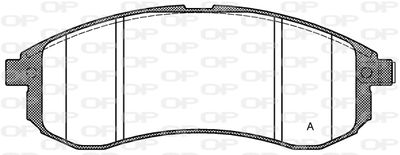 Комплект тормозных колодок, дисковый тормоз OPEN PARTS BPA1129.01 для MITSUBISHI L200