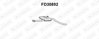 Предглушитель выхлопных газов VENEPORTE FD30892 для FORD SCORPIO