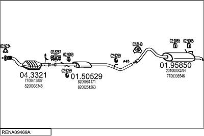SISTEM DE ESAPAMENT MTS RENA09469A016504