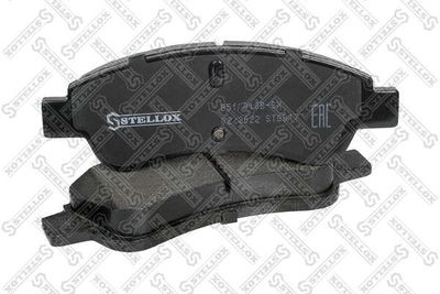 комплект спирачно феродо, дискови спирачки STELLOX 851 010B-SX