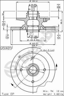 AP 14098 Тормозные диски  для MAZDA 323 I (FA) 1.3