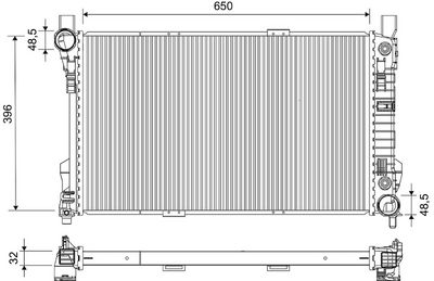 KüHLER MOTORKüHLUNG VALEO 732743
