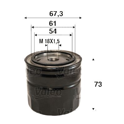 Масляный фильтр VALEO 586123 для CHEVROLET SPARK