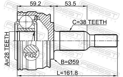 SET ARTICULATIE PLANETARA FEBEST 2310TRANRR 1